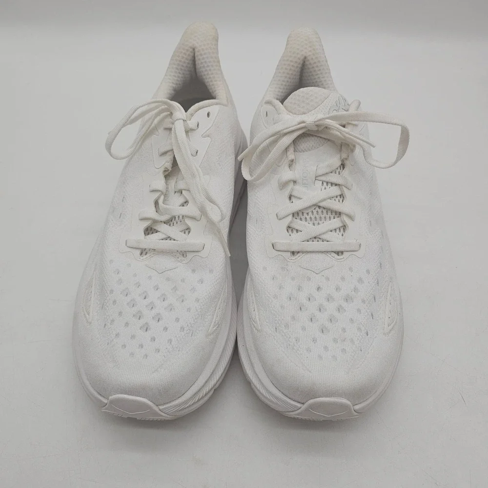 Hoka Clifton 9 Running Shoes Women's Size 11D White / White